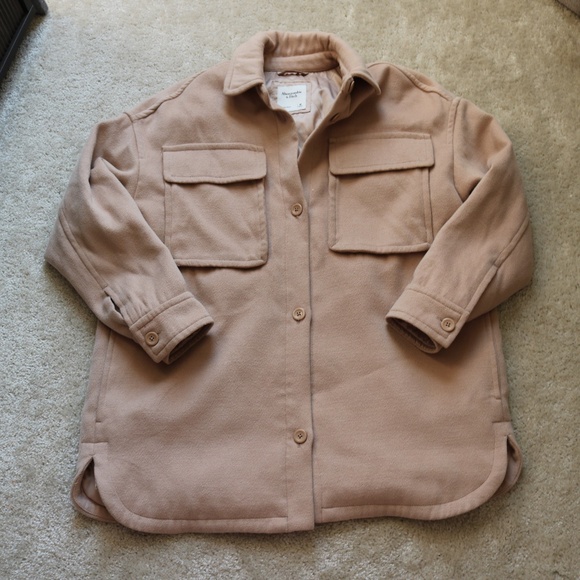 Abercrombie & Fitch Tan Bomber Jacket - Picture 1 of 5